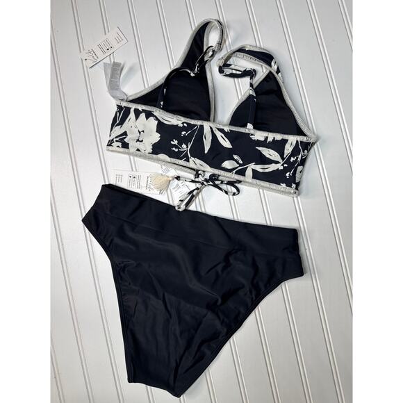 NWT Cupshe Two Piece Bikini Swimsuit Pink Triangle & Bralette Cheeky BUNDLE Sz M - Picture 6 of 6